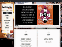 Tablet Screenshot of latitudesbistro.com